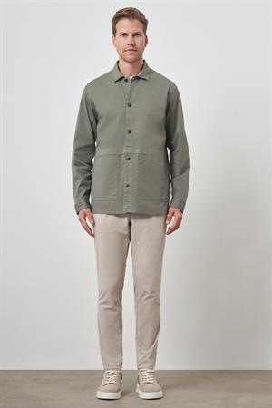 Morven Erkek Su Yeşili Worker Gömlek Ceket