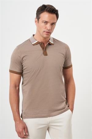 Morven Erkek Taba Trend Polo Yaka Dynamic Fit T-Shirt