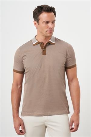 Morven Erkek Taba Trend Polo Yaka Dynamic Fit T-Shirt