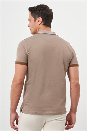 Morven Erkek Taba Trend Polo Yaka Dynamic Fit T-Shirt