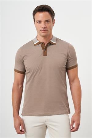 Morven Erkek Taba Trend Polo Yaka Dynamic Fit T-Shirt
