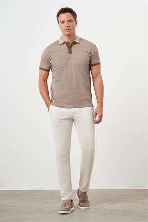 Morven Erkek Taba Trend Polo Yaka Dynamic Fit T-Shirt