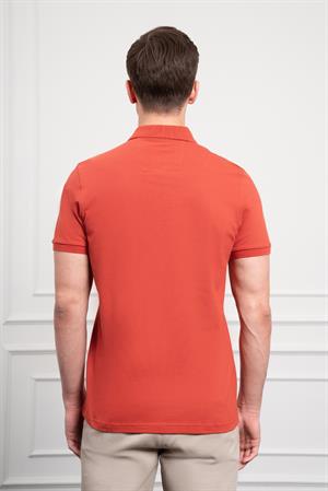 Morven Erkek Tarçın Basic Polo Yaka Dynamic Fit T-Shirt