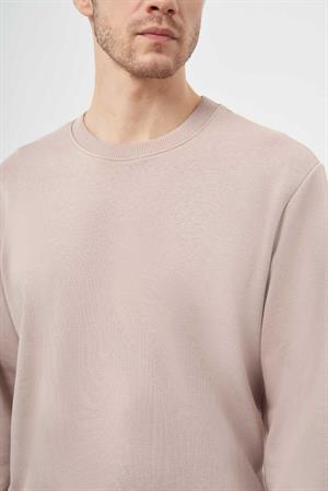 Morven Erkek Taş Basic Bisiklet Yaka Sweat-Shirt