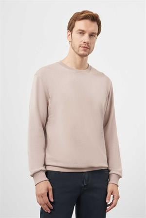 Morven Erkek Taş Basic Bisiklet Yaka Sweat-Shirt