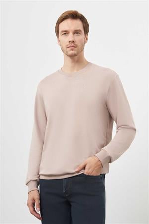 Morven Erkek Taş Basic Bisiklet Yaka Sweat-Shirt