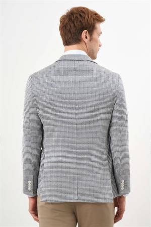 Morven Erkek Taş Örme Slim Fit Torba Cep Mono Yaka Spor Ceket