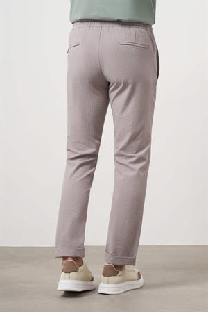 Morven Erkek Taş Polyester İpli Jogger Slim Fit Pantolon