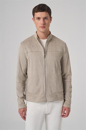 Morven Erkek Taş Trend Baharlık Çift Taraflı Süet Mont