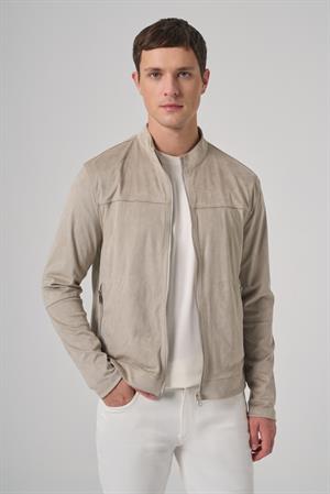 Morven Erkek Taş Trend Baharlık Çift Taraflı Süet Mont