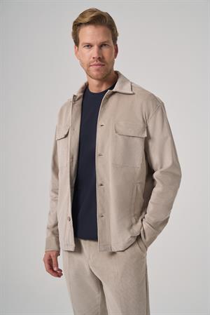 Morven Erkek Taş Trend Çift Cepli Kadife Gömlek Ceket