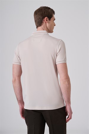 Morven Erkek Taş Trend Rayon Pike Polo Yaka Dinamik Fit Tshirt