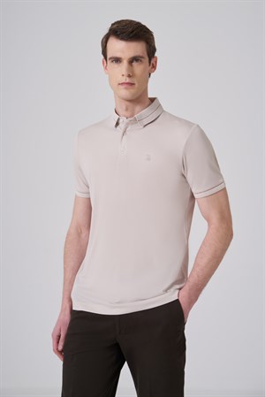 Morven Erkek Taş Trend Rayon Pike Polo Yaka Dinamik Fit Tshirt