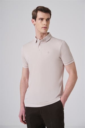 Morven Erkek Taş Trend Rayon Pike Polo Yaka Dinamik Fit Tshirt