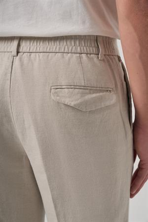 Morven Erkek Taş Trend Slim Fit Lastikli Pantolon