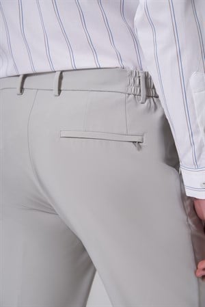 Morven Erkek Taş Trend Yandan Lastikli Slim Fit Pantolon