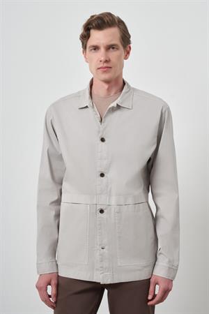 Morven Erkek Taş Worker Gömlek Ceket