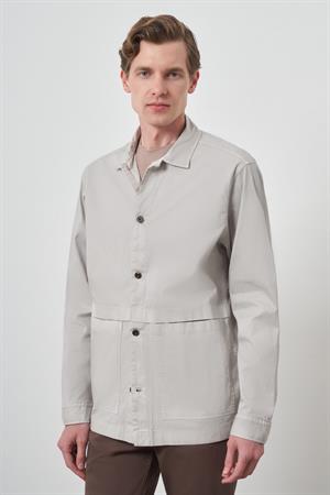 Morven Erkek Taş Worker Gömlek Ceket