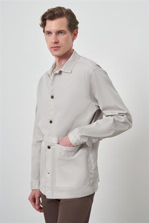 Morven Erkek Taş Worker Gömlek Ceket