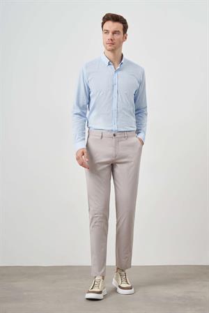 Morven Erkek Taş Yazlık Pamuk Yan Cep Slim Fit Chino Pantolon