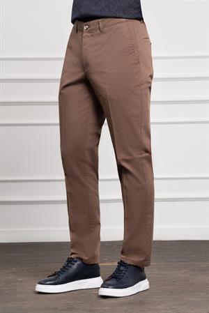 Morven Erkek Vizon Dynamic Fit Chino Pantolon