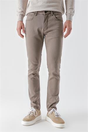 Morven Erkek Vizon Mevsimlik Pamuk 5 Cep Slim Fit Jean Pantolon
