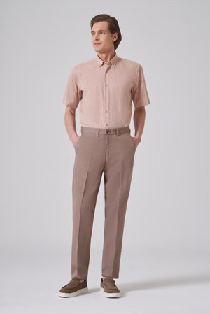 Morven Erkek Vizon Pamuk Trend Dynamic Fit Chino Pantolon