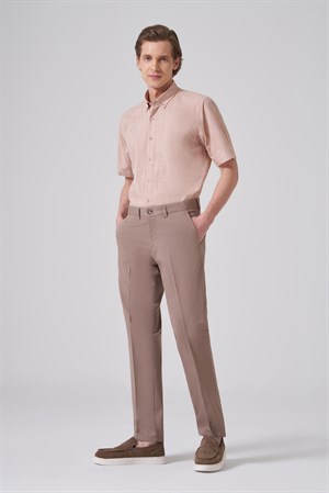 Morven Erkek Vizon Pamuk Trend Dynamic Fit Chino Pantolon