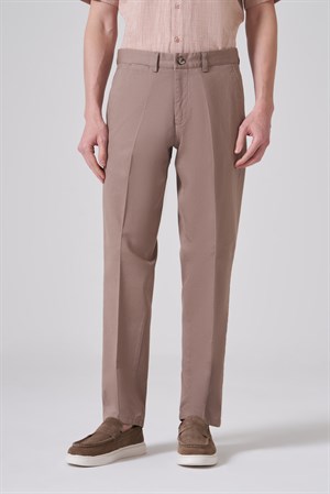 Morven Erkek Vizon Pamuk Trend Dynamic Fit Chino Pantolon