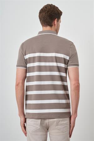 Morven Erkek Vizon Trend Rınger Polo Yaka T-Shirt