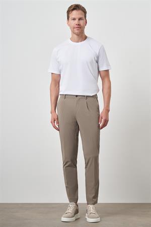 Morven Erkek Vizon Trend Slim Fit Tam Lastik Pantolon