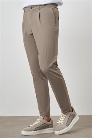 Morven Erkek Vizon Trend Slim Fit Tam Lastik Pantolon
