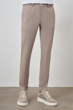 Morven Erkek Vizon Trend Tam Lastikli Slim Fit Pantolon
