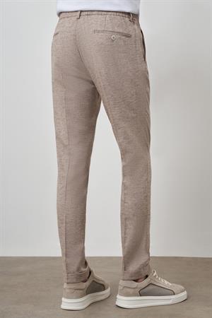 Morven Erkek Vizon Trend Tam Lastikli Slim Fit Pantolon