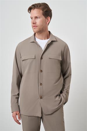 Morven Erkek Vizon Worker Gömlek Ceket