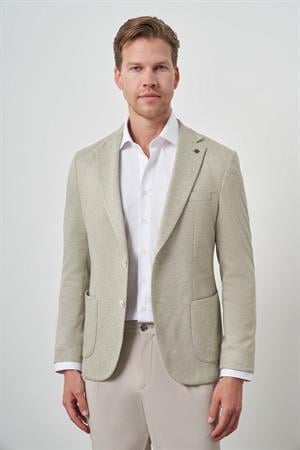 Morven Erkek Yeşil Örme Slim Fit Ceket