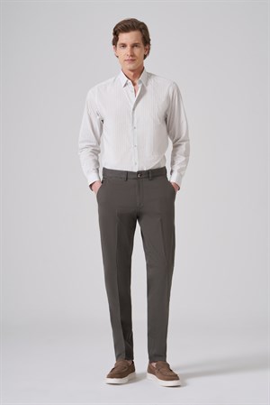 Morven Erkek Yeşil Pamuk Trend Dynamic Fit Chino Pantolon
