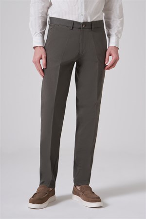 Morven Erkek Yeşil Pamuk Trend Dynamic Fit Chino Pantolon
