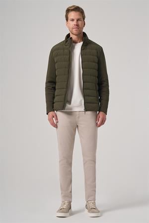 Morven Erkek Yeşil Poliamid Kısa Kapitone Mont