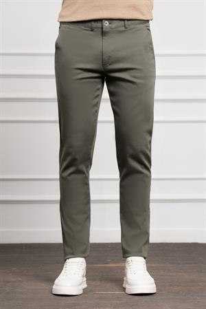 Morven Erkek Yeşil Slim Fit Dar Kesim Chino Pantolon