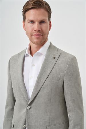 Morven Erkek Yeşil Trend Poliviskon Slim Fit Sivri Yaka Takım Elbise