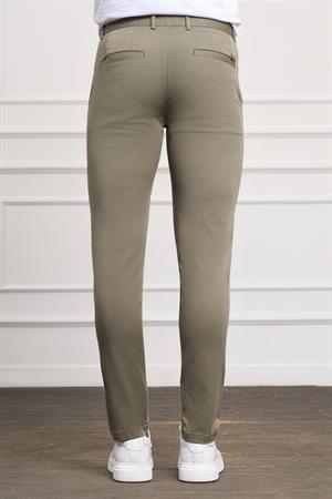 Yeşil Slim Fit Dar Kesim Chino Yan Cep Erkek Pantolon