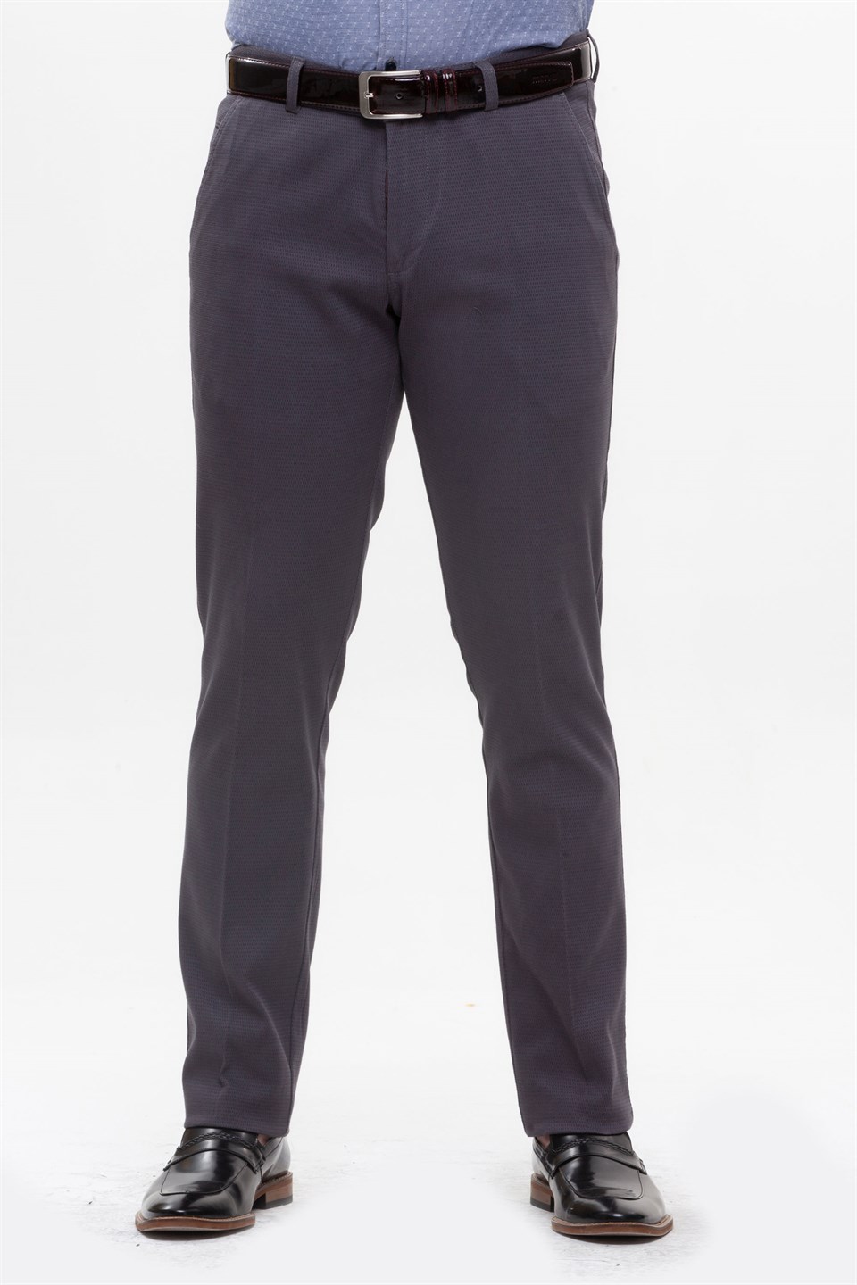  Morven Erkek Eyfel Slim Fit Pantolon Füme