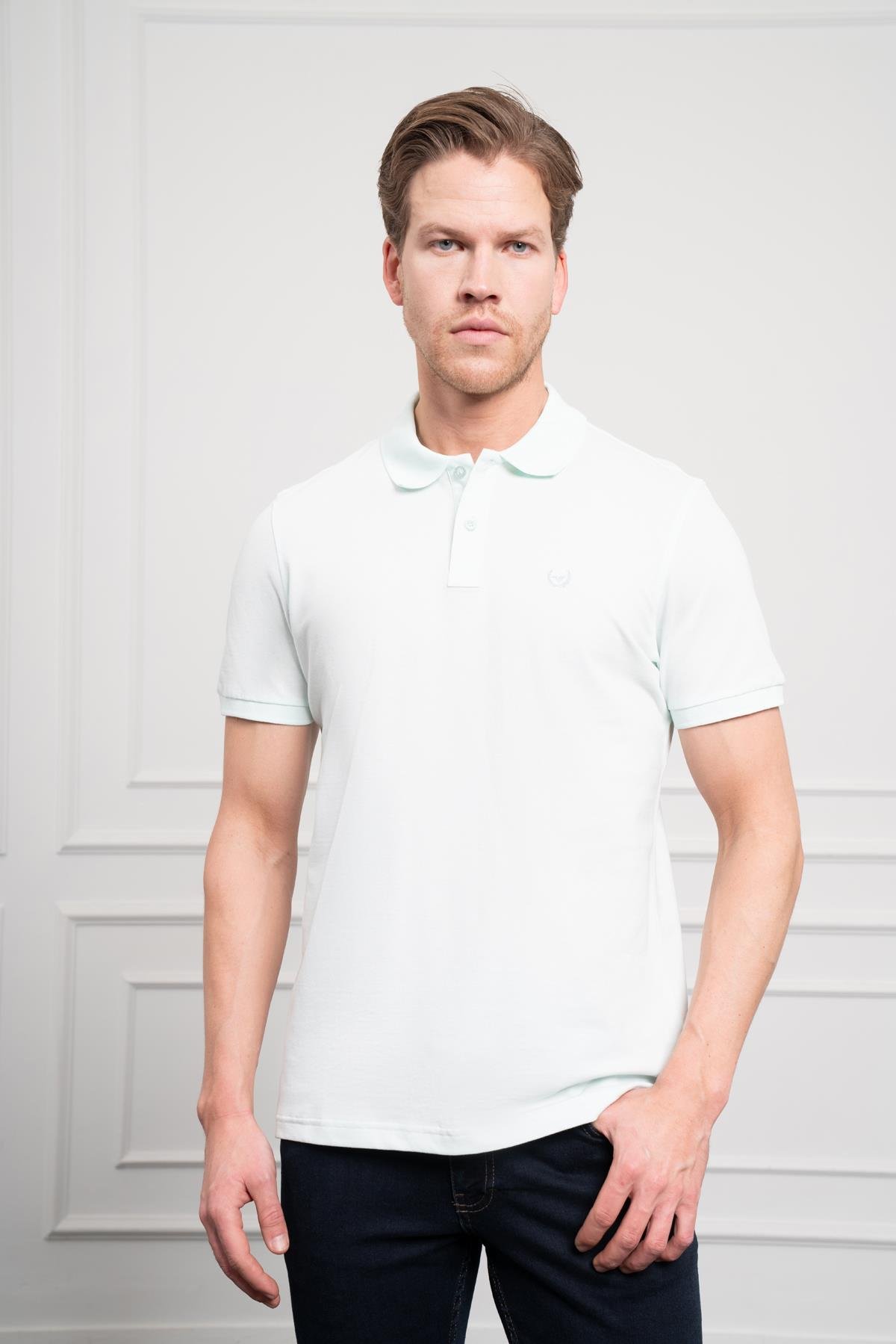 Morven Erkek A. MAVİ Basic Polo Yaka Dynamic Fit T-Shirt