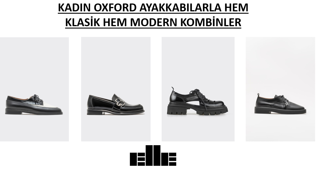 Kadın Oxford Ayakkabılarla Hem Klasik Hem Modern Kombinler