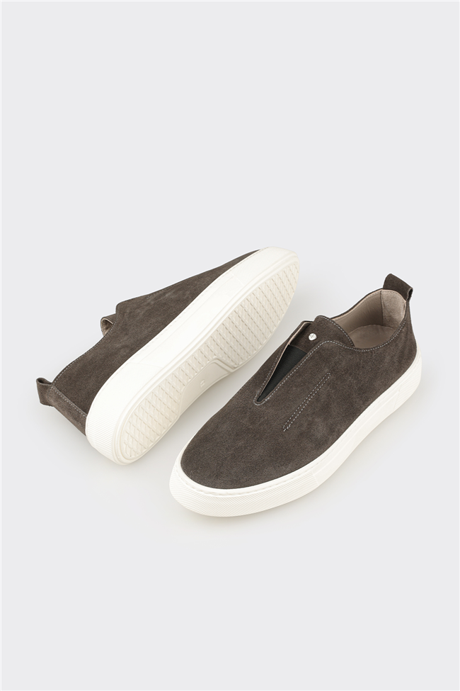 Antrasit Deri Erkek Günlük Ayakkabı