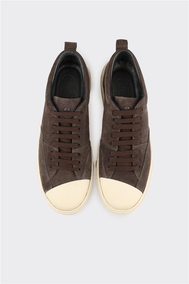 Antrasit Deri Erkek Günlük Ayakkabı