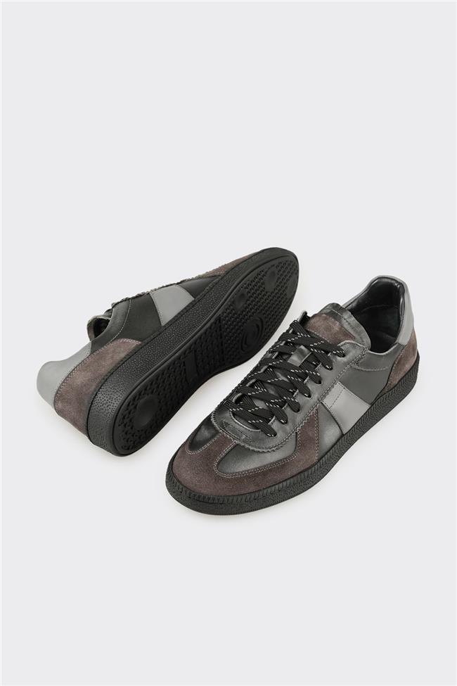 Antrasit Deri Erkek Günlük Ayakkabı