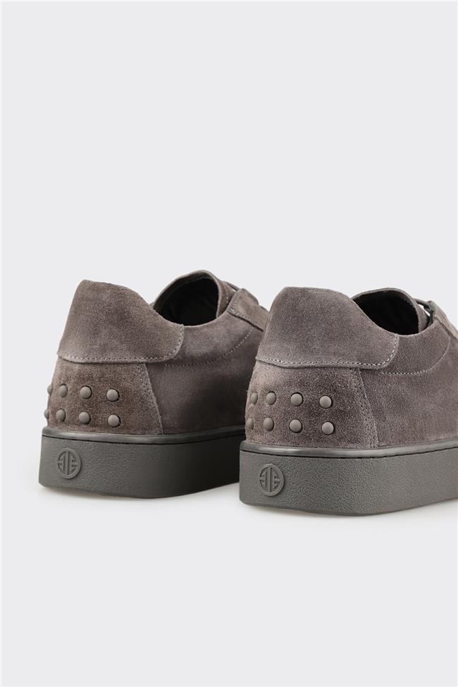 Antrasit Deri Erkek Günlük Ayakkabı