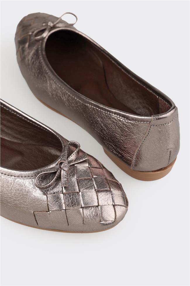 Antrasit Deri Kadın Günlük Ayakkabı